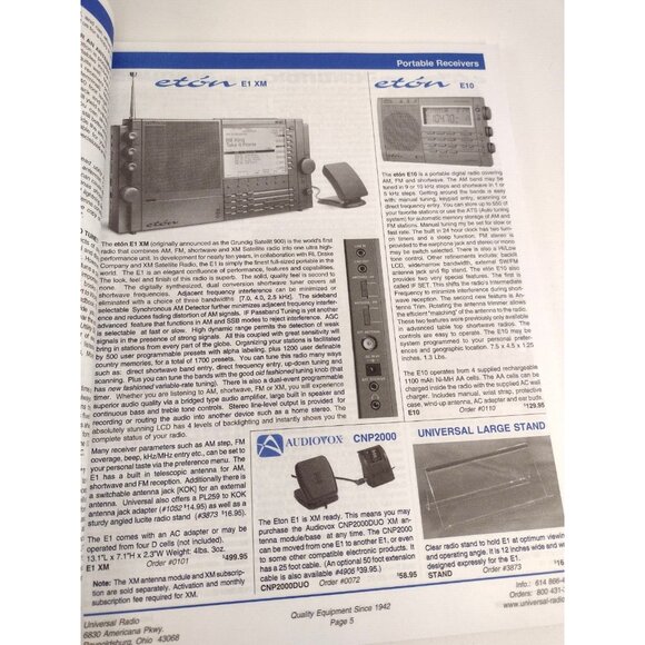 Universal Radio Inc Magazine 2009 Radios Scanners Amplifier Antenna Shortwave - Picture 3 of 8